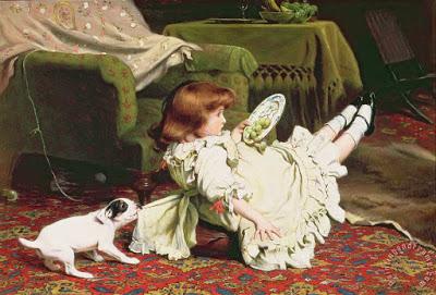 Charles Burton Barber, Victorian painter of children and pets.