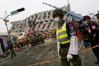 Terremoto nel sud di Taiwan