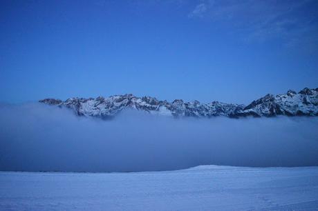 trentino ski sunrise alba lagorai