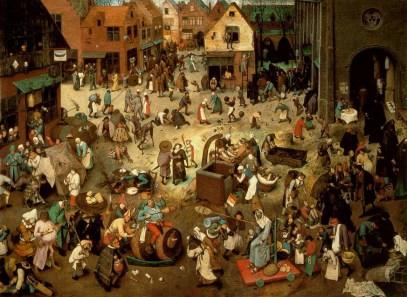 Der Kampf zwischen Karneval und Fasten Bruegel 1559