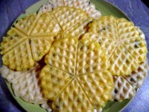 Waffel salati senza glutine