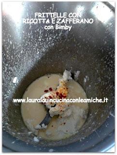 FRITTELLE CON RICOTTA E ZAFFERANO - Bimby - Laura Lau