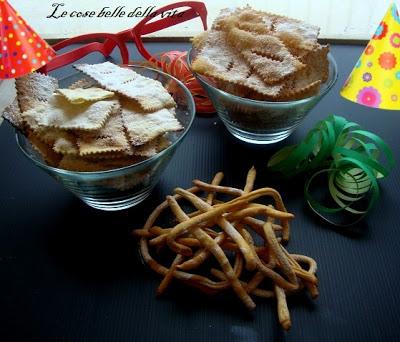 Frappe di carnevale al limoncello sia fritte che a forno