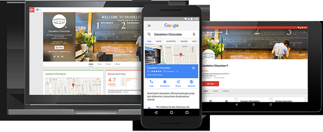 Google My Business ti mette in contatto con i clienti che ti cercano su Google, Maps o Google+.