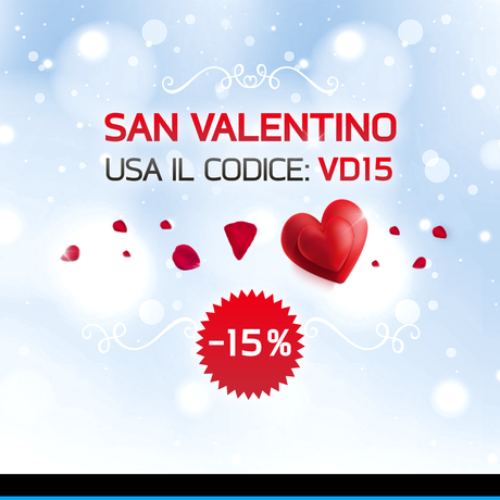 Il 15% di sconto sui regali di San Valentino