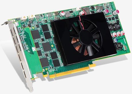 La Matrox C900 è una GPU single slot capace di pilotare nove schermi Full HD