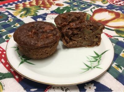 Muffin di miglio, mele e cioccolato