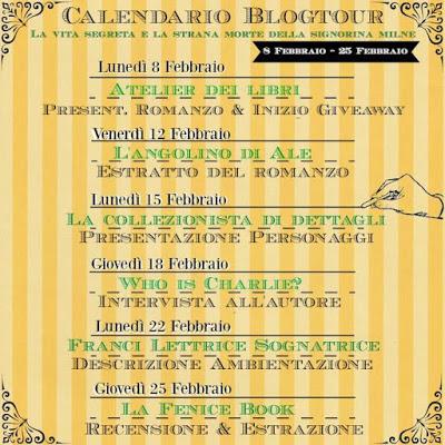 Prima tappa blogtour vita segreta strana morte della signorina Milne