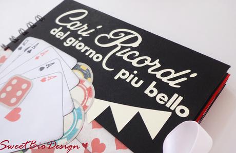 Album tema Poker per i ricordi di un Matrimonio - Poker theme wedding album