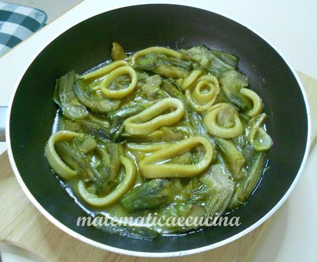 Anelli di Seppia con Carciofi