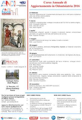 PAVIA. A sorpresa, grande l'adesione al Corso di ANDI Pavia 2016 su salute ed estetica. Soddisfatto il presidente Colombo.