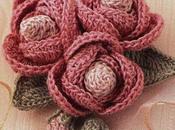 Bouquet roselline boccioli all'uncinetto, schema Crochet rosettes, free charts