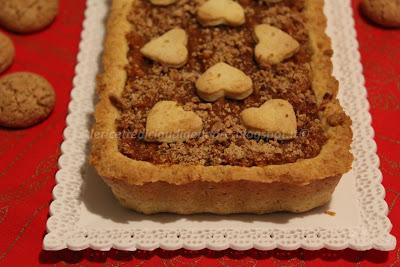 Crostata con confettura di zucca e amaretti