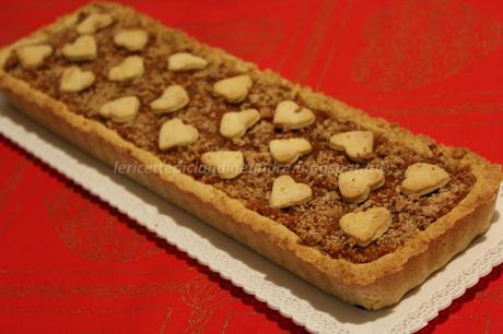 Crostata con confettura di zucca e amaretti