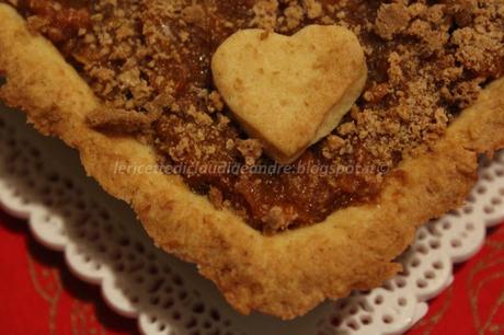 Crostata con confettura di zucca e amaretti