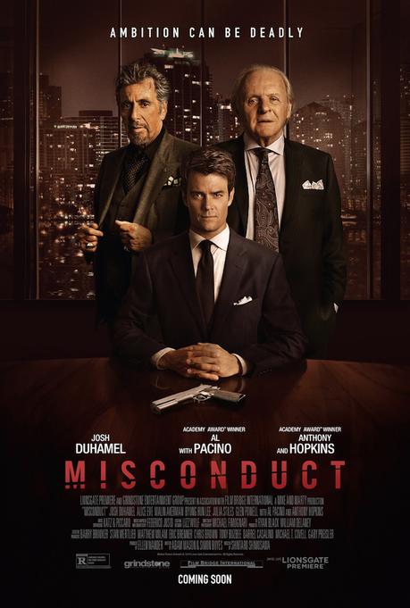 Misconduct: online il poster e una nuova clip con Josh Duhamel ed Anthony Hopkins