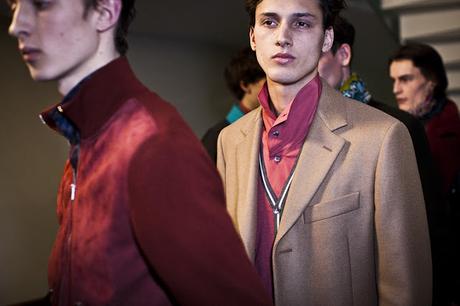 Louis Vuitton Fall/Winter 16/17 menwear backstage.
