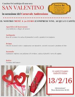 Cascina Ovi anticipa San Valentino di una sera