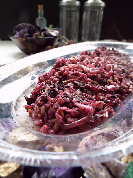 Cereali al radicchio rosso e Lambrusco