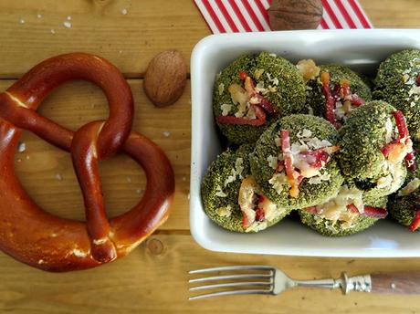 Polpette di spinaci con pecorino e speck
