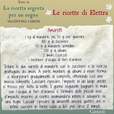 Anteprima: le ricette del romanzo di Valentina Cebeni