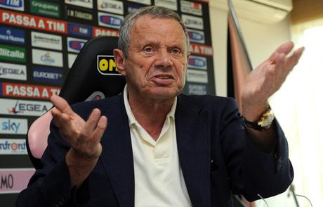 Zamparini: “Bosi-Tedesco andranno avanti fino al termine della stagione. Novellino? Non è un’idea sensata