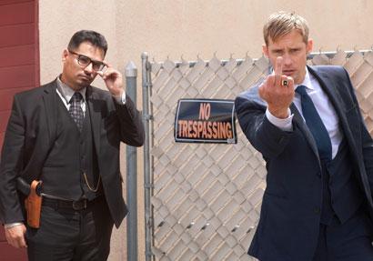 Michael Peña e Alexander Skarsgård nel film War on Everyone - Photo: courtesy of Berlinale