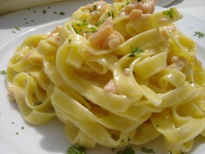 Fettuccine salmone e limone