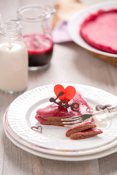 CREPES al GRANO SARACENO e BARBABIETOLA senza glutine senza uova VEGAN