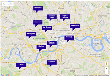 Quale Borough londinese é giusto per te? Queste mappe e strumenti possono aiutarti a scegliere il piú adatto!