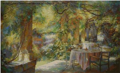 Schema a punto croce: Johan Messely : Il giardino segreto_17