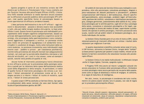 Mercoledì 17 febbraio 2016 “Il Progetto Fate” presso la sede ENPAM a Piazza Vittorio