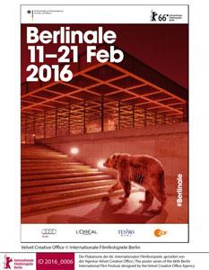 Berlinale 2016 official poster - Velvet Creative Office © Internationale Filmfestspiele Berlin