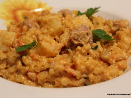 Risotto al sedano rapa, tonno e mascarpone