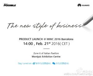 Huawei Matebook: nuovo teaser conferma il lancio al MWC 2016!