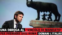 Deroga al vincolo di mandato. Di Battista candidato Sindaco a Roma.