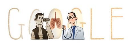 Inventore dello stetoscopio - Doodle Google
