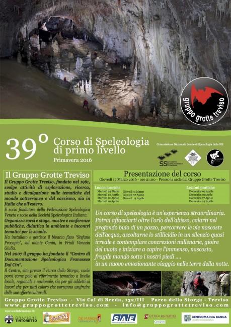 Corso di speleologia a Treviso