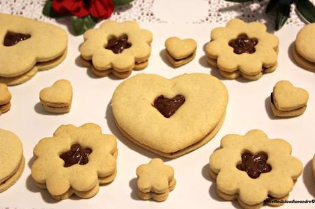 Biscotti con cuore alla nutella