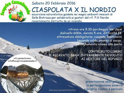 CIASPOLATA PER IL RIFUGIO NORDIO