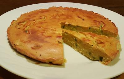 Farifrittata o finta frittata con farina di ceci e zucchine