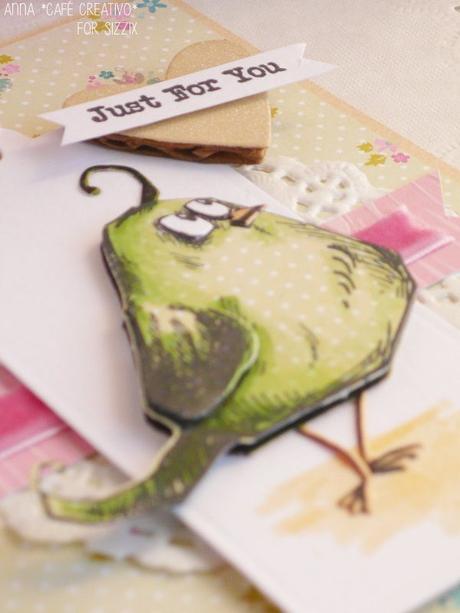 #Sizzixplus Card con Tim Holtz Bird Crazy