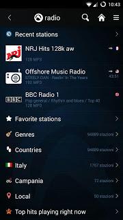 Audials Radio Player Recorder: la Radio Android con 90 mila stazioni da ascoltare in background e registrare