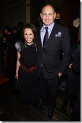 NEW YORK, NY - FEBRUARY 16:  Journalist Alina Cho and Group President, The Estée Lauder Companies Inc. John Demsey attend the Brandon Maxwell A/W 2016 fashion show during New York Fashion Week at The Monkey Bar on February 16, 2016 in New York City.  (Photo by Dimitrios Kambouris/Getty Images for Brandon Maxwell)