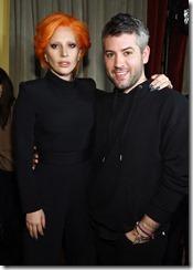 NEW YORK, NY - FEBRUARY 16:  Lady Gaga and designer Brandon Maxwell attend the after party for the Brandon Maxwell A/W 2016 fashion show during New York Fashion Week at The Monkey Bar on February 16, 2016 in New York City.  (Photo by Dimitrios Kambouris/Getty Images for Brandon Maxwell)