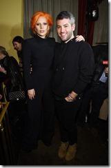 NEW YORK, NY - FEBRUARY 16: Lady Gaga and designer Brandon Maxwell attend the after party for the Brandon Maxwell A/W 2016 fashion show during New York Fashion Week at The Monkey Bar on February 16, 2016 in New York City.  (Photo by Dimitrios Kambouris/Getty Images for Brandon Maxwell)