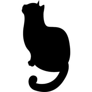 silhouette-gatto-nero_318-56999