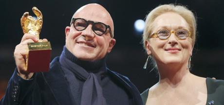 Gianfranco Rosi e Meryl Streep