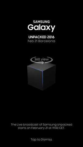 Galaxy S7 presentazione 360° diretta streaming link video