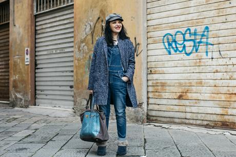 Salopette di Jeans, Smilingischic, tendenza primavera 2016, outfit 